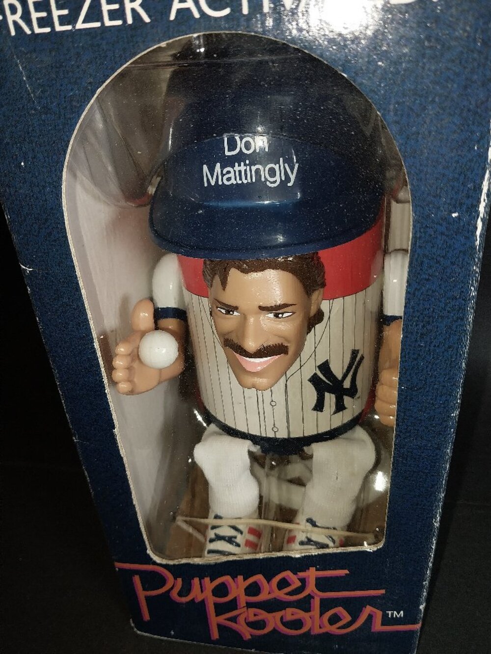 Vintage DON MATTINGLY New York Yankees Puppet Kooler โ 1989